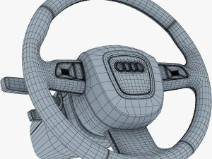 steering wheel audi q7 patrick hellmann 3D Model
