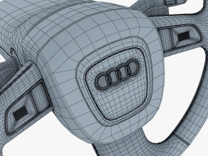 steering wheel audi q7 patrick hellmann 3D Model