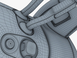steering wheel audi q7 patrick hellmann 3D Model