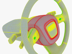 steering wheel audi q7 patrick hellmann 3D Model