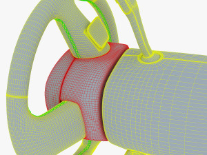 steering wheel audi q7 patrick hellmann 3D Model