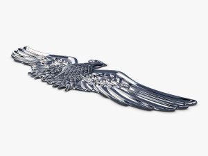 eagle insignia chrome 3D Модель