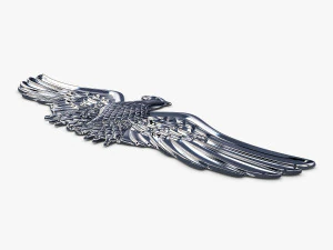 eagle insignia chrome 3D Model