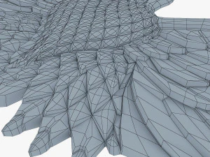 eagle insignia chrome 3D Model