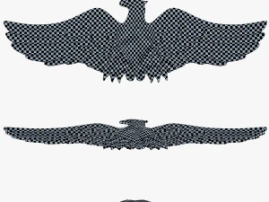 eagle insignia chrome 3D Model