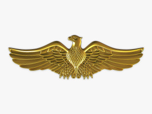 eagle insignia gold 3D Model