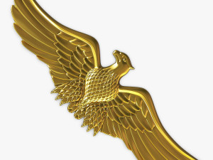eagle insignia gold 3D-Modell