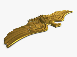 eagle insignia gold 3D-Modell