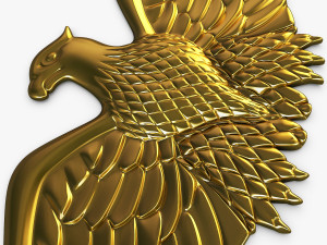 eagle insignia gold 3D-Modell