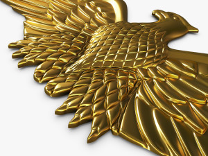 eagle insignia gold 3D-Modell