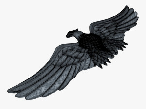 eagle insignia gold 3D-Modell