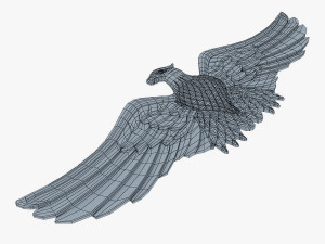 eagle insignia gold 3D-Modell