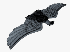 eagle insignia gold 3D-Modell