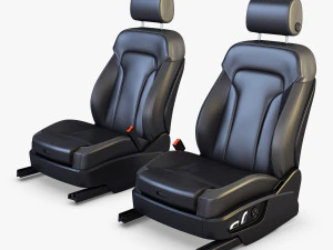 汽车座椅前部 3D 模型