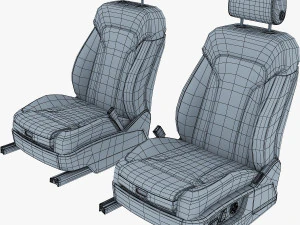 car seat front 3D Model
