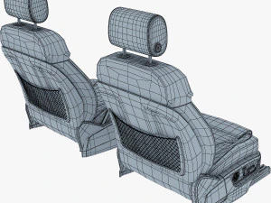 car seat front 3D Model