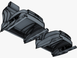 car seat front 3D Model