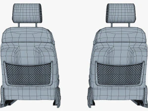 car seat front 3D Model