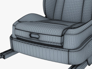 car seat front 3D Model