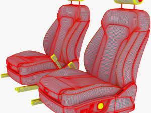 car seat front 3D Model