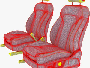 car seat front 3D Model
