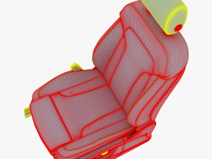 car seat front 3D Model