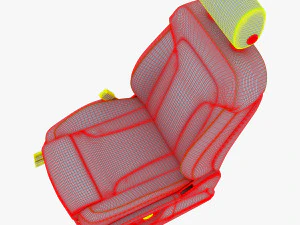 car seat front 3D Model