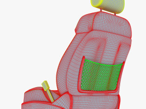 car seat front 3D Model