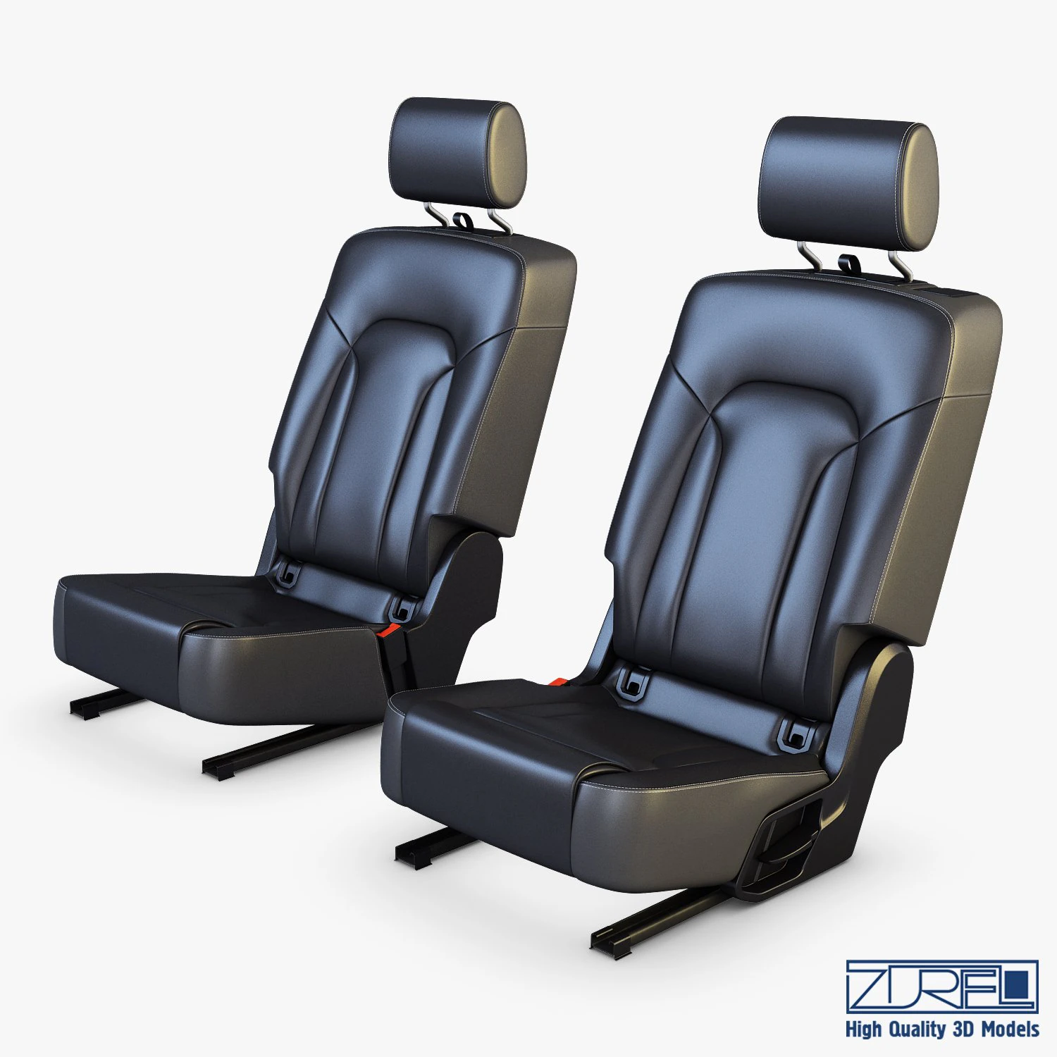 car seat rear 3D Model .c4d .max .obj .3ds .fbx .stl .blend