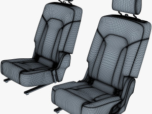 car seat rear 3Dモデル