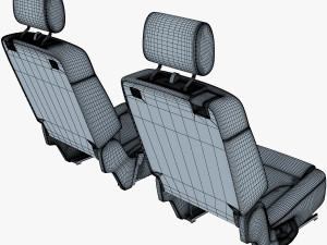 car seat rear 3Dモデル