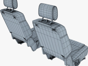 car seat rear 3Dモデル