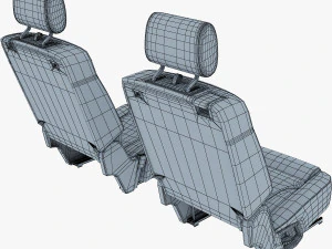 car seat rear 3D Model