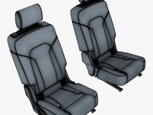 car seat rear 3Dモデル
