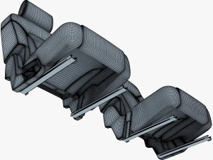 car seat rear 3D Model