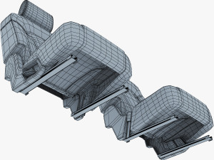 car seat rear 3Dモデル