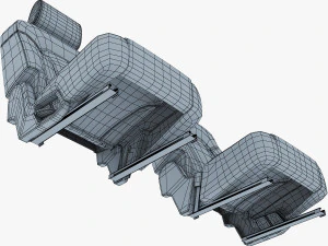 car seat rear 3D Model