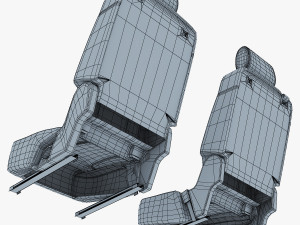 car seat rear 3Dモデル