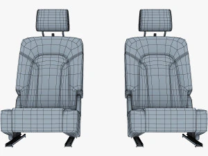 car seat rear 3D Model