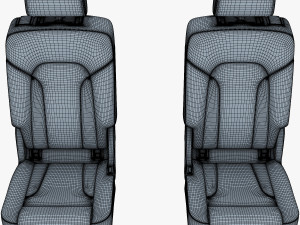 car seat rear 3Dモデル