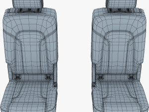 car seat rear 3Dモデル