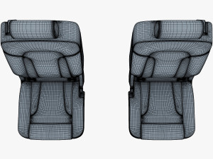 car seat rear 3Dモデル