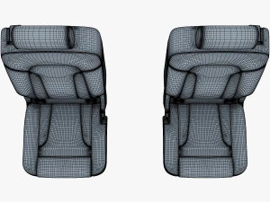 car seat rear 3D Model