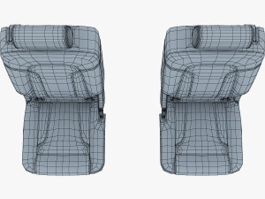 car seat rear 3Dモデル