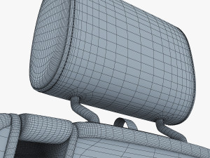 car seat rear 3Dモデル
