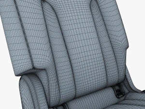 car seat rear 3D Model