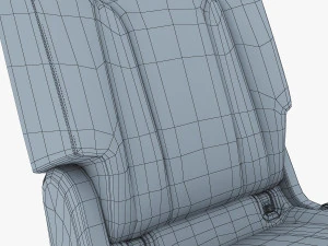 car seat rear 3D Model