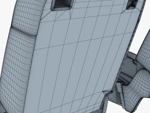 car seat rear 3Dモデル