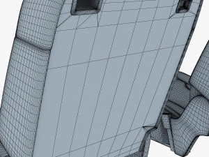 car seat rear 3D Model