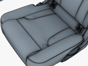 car seat rear 3Dモデル